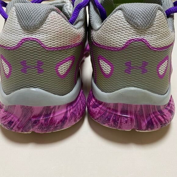 Under Armour 4D Micro Foam Purple/White Sneakers - Picture 3 of 9